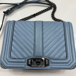 Rebecca Minkoff Light Blue Chevron Crossbody Bag